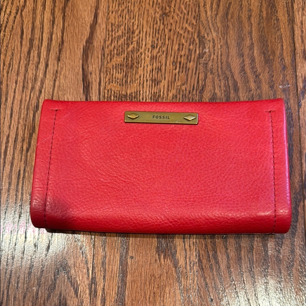 Fossil Red Leather Women's Bag